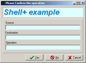 Confirm folder operation dialog
