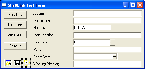 Windows Shell Link Example